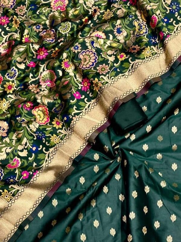 Exclusive Katan Banarasi Unstitched Salwar kameez with Dupatta Suit Piece