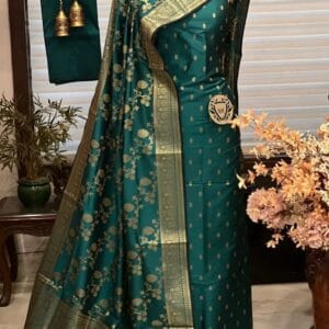Exclusive Katan Banarasi Unstitched Salwar kameez with Dupatta Suit Piece