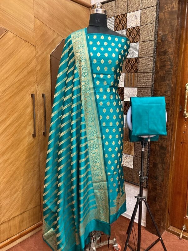 Exclusive Katan Banarasi Unstitched Salwar kameez with Dupatta Suit Piece