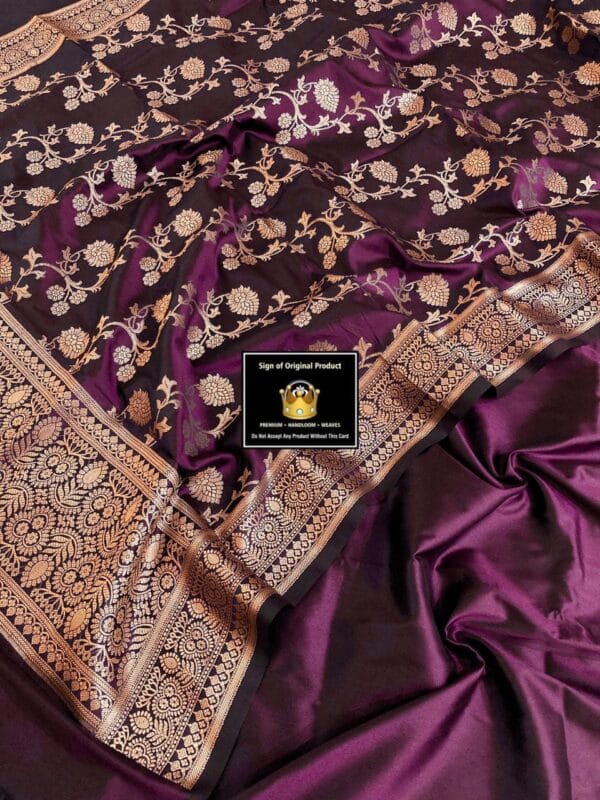 Exclusive Katan Banarasi Unstitched Salwar kameez with Dupatta Suit Piece - Image 5
