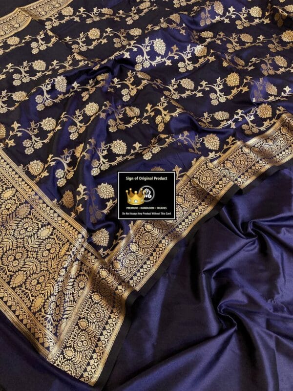 Exclusive Katan Banarasi Unstitched Salwar kameez with Dupatta Suit Piece - Image 4