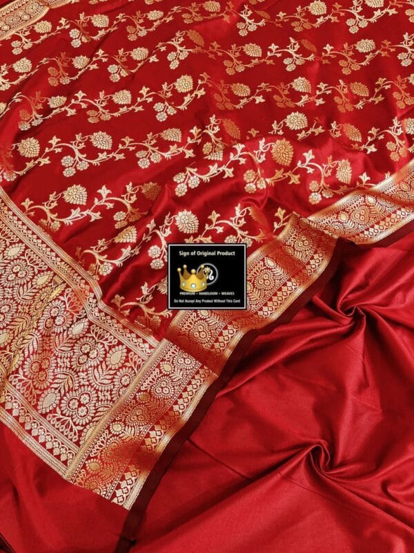 Exclusive Katan Banarasi Unstitched Salwar kameez with Dupatta Suit Piece - Image 3