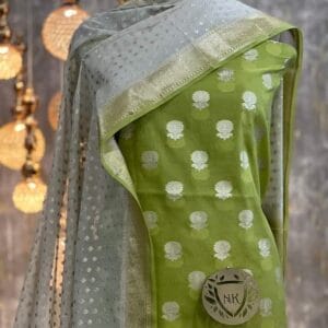 Exclusive Banarasi Unstitched Salwar kameez with Dupatta Suit Piece