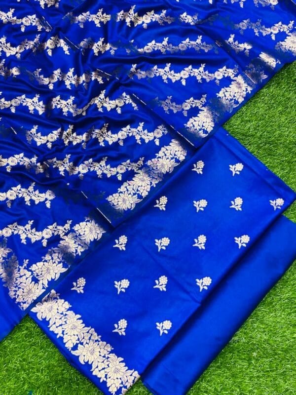 Exclusive Katan Banarasi Unstitched Salwar kameez with Dupatta Suit Piece