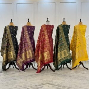 Exclusive Katan Banarasi Unstitched Salwar kameez with Dupatta Suit Piece